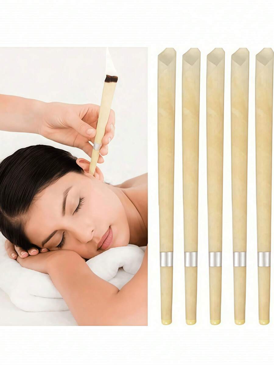 10 Stück kompakte Ohrreinigungsstäbchen - Spa Ohrpflegewerkzeug mit Baumwollstäbchen und Ablage. Ohrpflege
