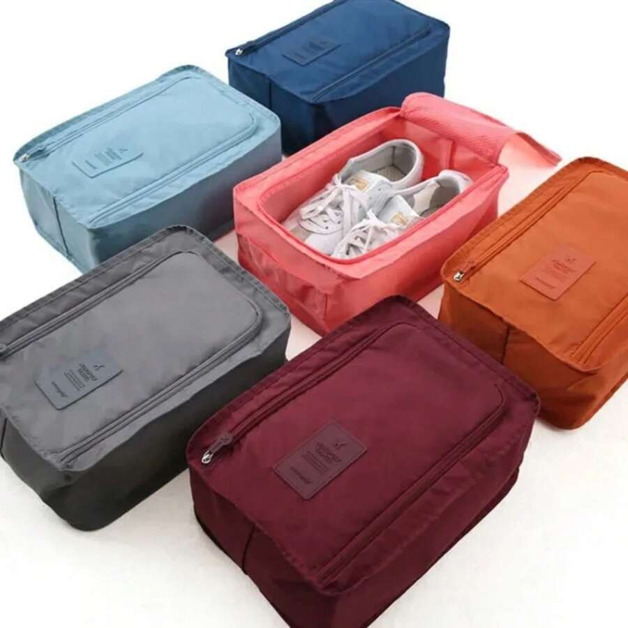 Multifunctional Portable Folding Waterproof Travel Shoes Storage Bag Pouch Organizer For Easy Carry And Storage