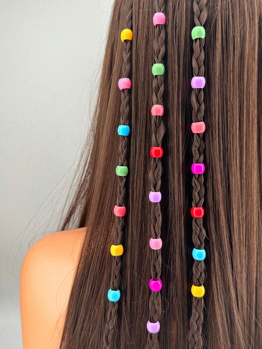 100/50/10 Stück (zufällige Farbe) neue farbenfrohe perlenbesetzte Haarclips, süße Mini-Klemmen, tägliche Haarstyling-Clips, Pony & Seitenhaar-Clips, Haarzubehör, flache Krallenklemmen, Clips für Haare, Haarspangen, Haarschlaufen