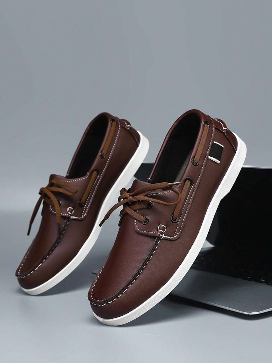 New Low-Top Loafers Casual Driving Shoes Anti-Slip Soft Bottom Slip-On Fashion Sneakers, Lightweight & Comfortable Versatile Leisure Shoes For Men