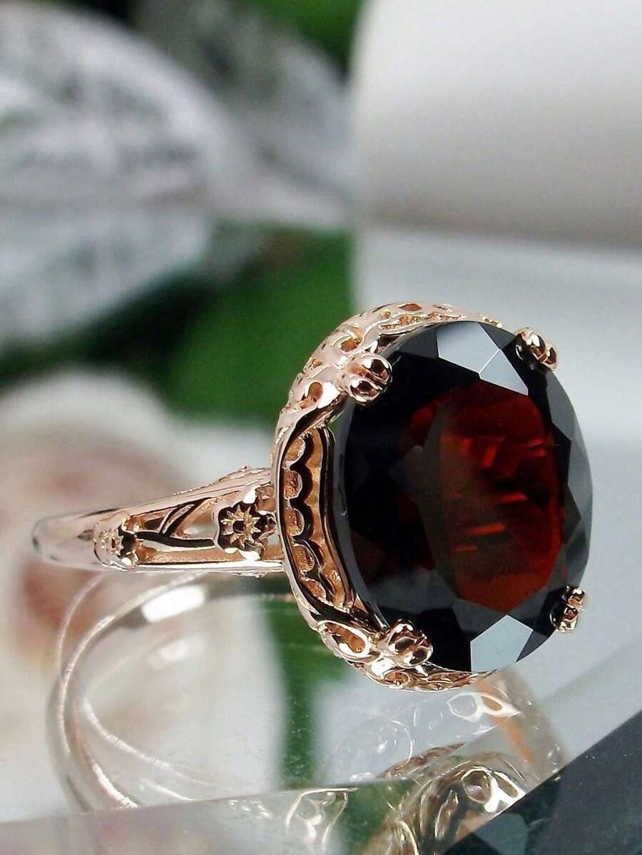 1pc Fashionable Luxurious Rose Gold Plated Ring, The Symbol Of Eternal Love, Perfect Birthday, Christmas, Anniversary Gift For Women