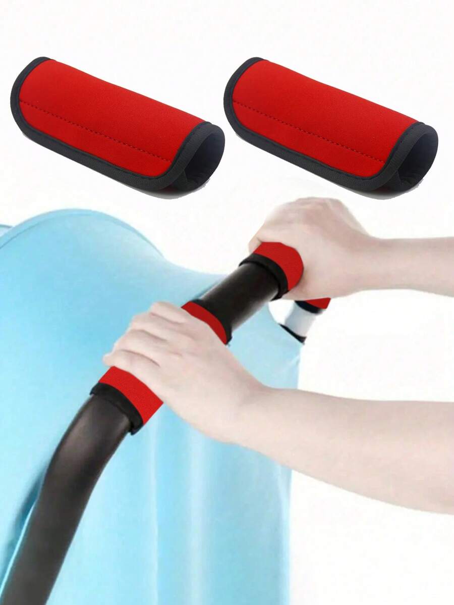 2pcs Baby Stroller Handle Grip Covers, Multi-Functional Luggage Trolley Bar Sleeves