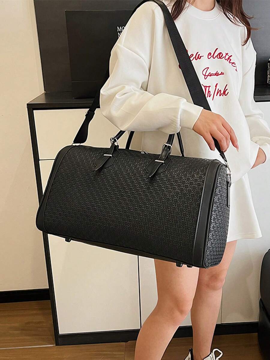 Vintage Multifunctional Commuting Versatile Tote Bag, Women Large Capacity Short Trip Carry-On Travel Bag, Travel Luggage Storage Bag, Lightweight Student Tote, Multifunctional Gym Bag, Business Travel Bag