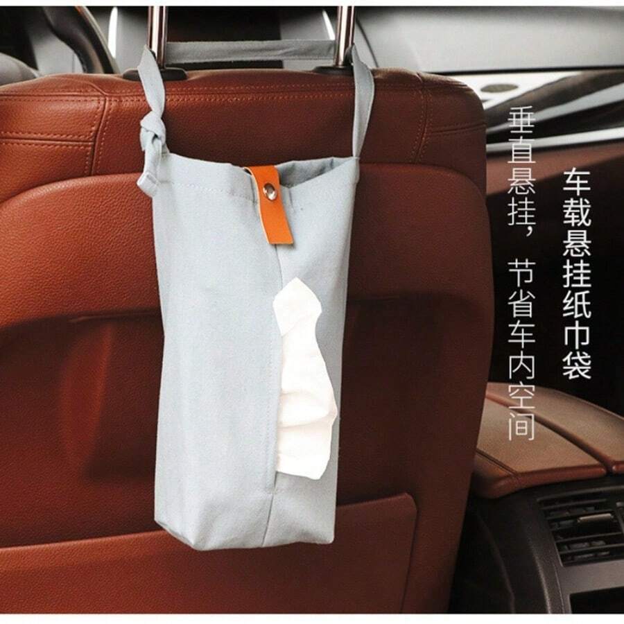 Tissue Box Cover Napkin Holder Case Pouch Organizer