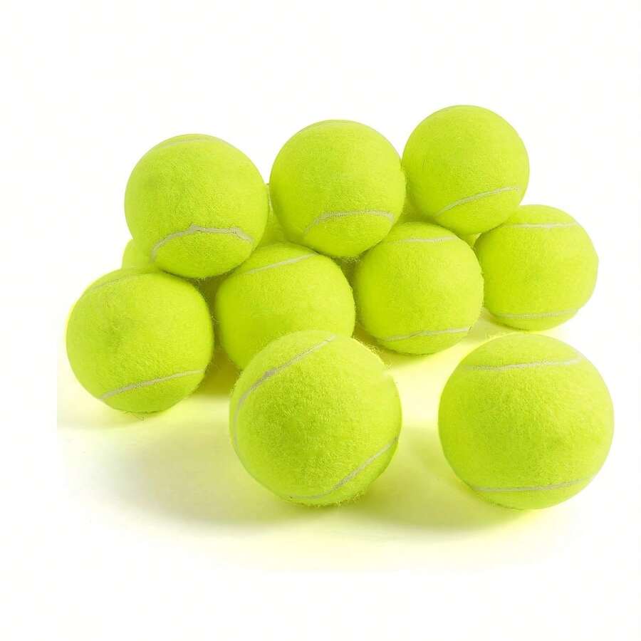 3 pièces Balles de tennis, élément essentiel pour l'entraînement sportif extérieur, balles d'entraînement de match de niveau débutant avec haute élasticité pour les passionnés de sports