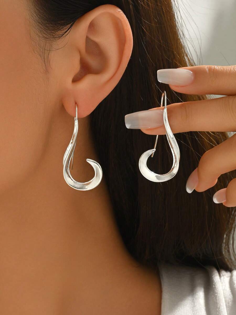 1 par de pendientes vintage con diseño bohemio de moda, accesorios de joyería creativos como regalo para mujeres, adecuados para uso diario y festivo