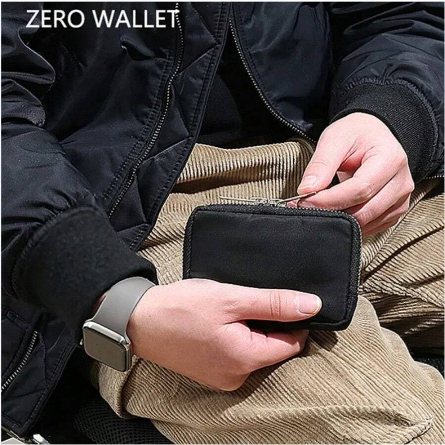 Japanese Men Wallet Earbuds Storage Bag Credit Card Holder Case For Boys Girls Journey Bank Card Organizer Zipper Coin Purse For Men Money Wallet Mini Wallet Purse Wallet Men Wallet Leather Small Wallet