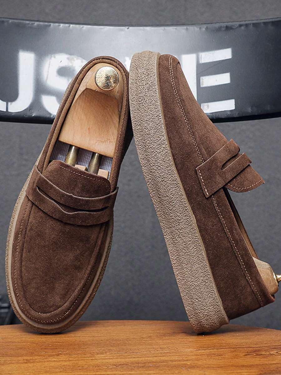 Men's Casual Canvas Slip-On Loafer Shoes, Comfortable Lightweight Low-Top Casual Moccasins, Suitable For All Seasons