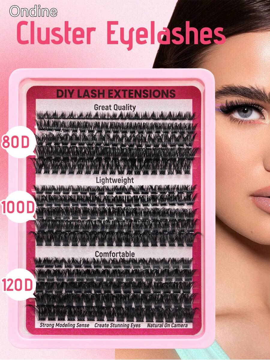 Ondine 265 Cluster 80D/100D/120D Hot Melt Fleece Newcomer Natural Female Eyelash Thick European And American False Eyelash