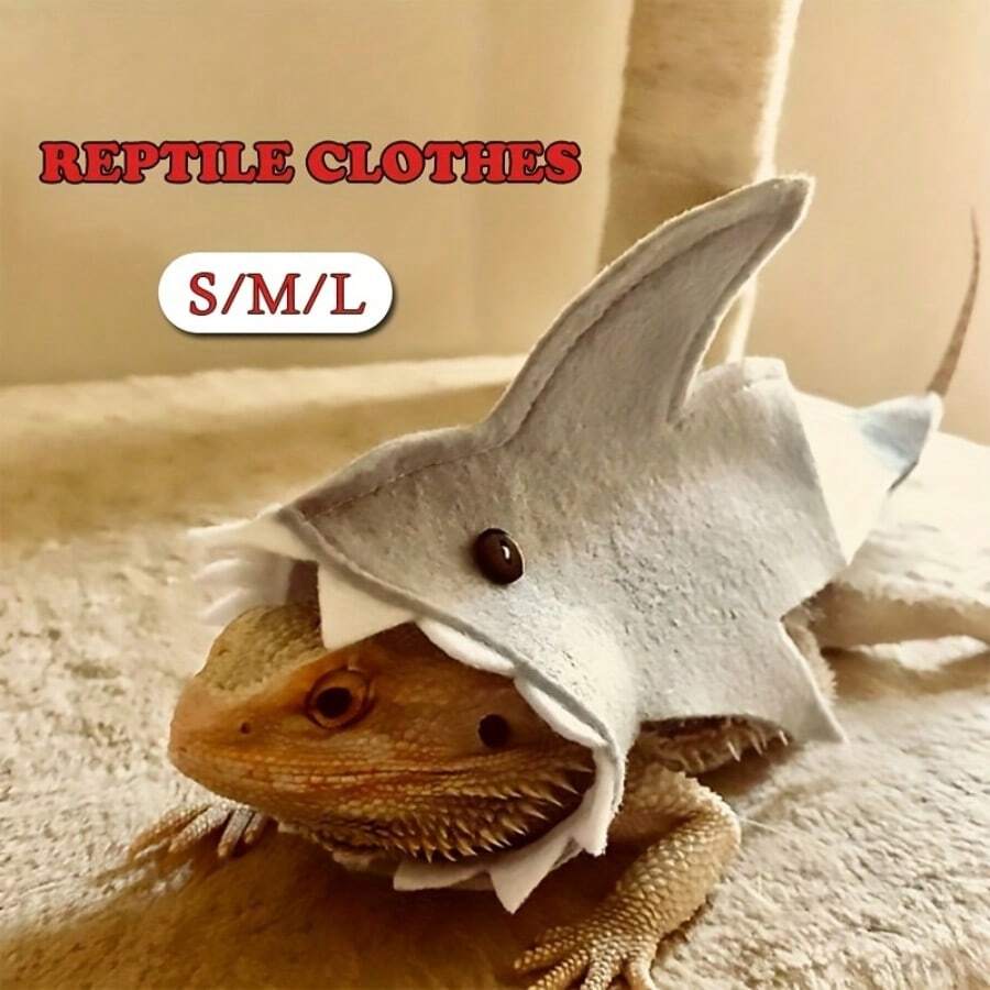 Reptilien- und Amphibienkostüm, Echsen-Hai Verwandlungs-Outfit
