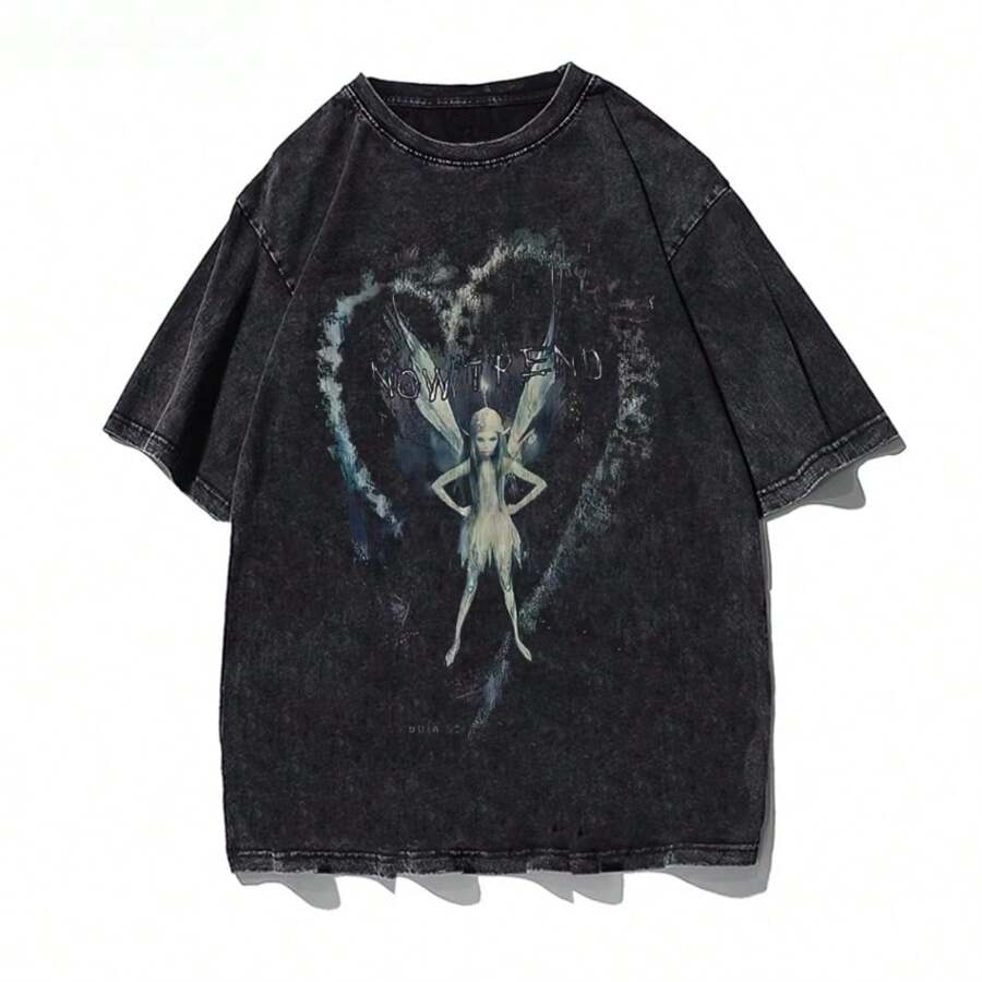 Refreshing Summer Oversized Loose Washed Cotton T-Shirt Men And Women Can Be Short-Sleeved Round Neck Fashion Brand New Arrival Of Summer T-Shirts