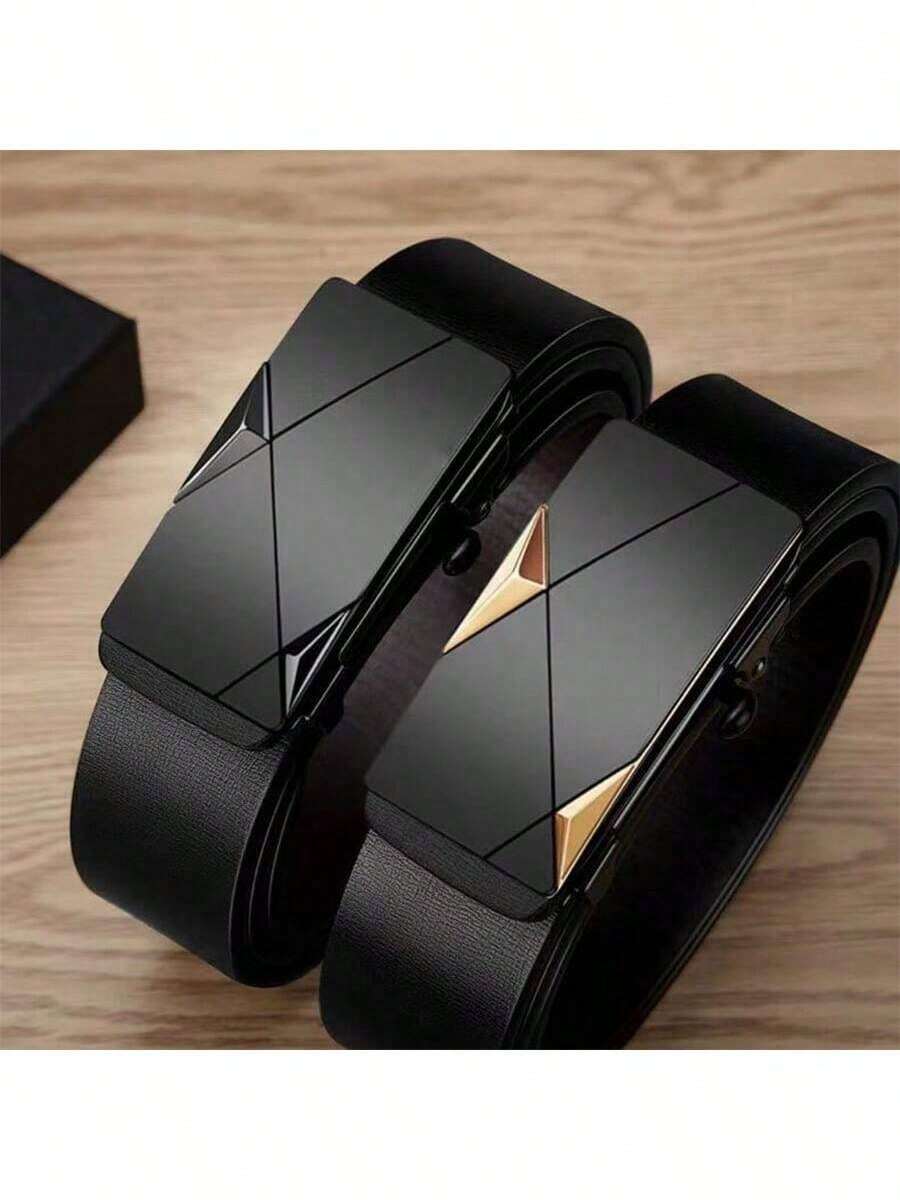 Ceinture à boucle automatique pour hommes, ceinture de pantalon casual pour jeunes, style coréen, business casual