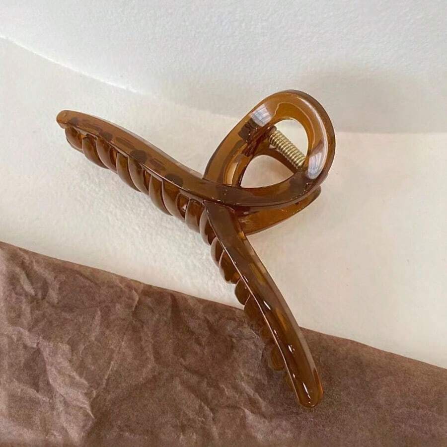 1pc Large 13cm Frosted Matte Hair Claw Clip, Suitable For Daily Use Fashion Hair Accessories Elegant Hair Clip