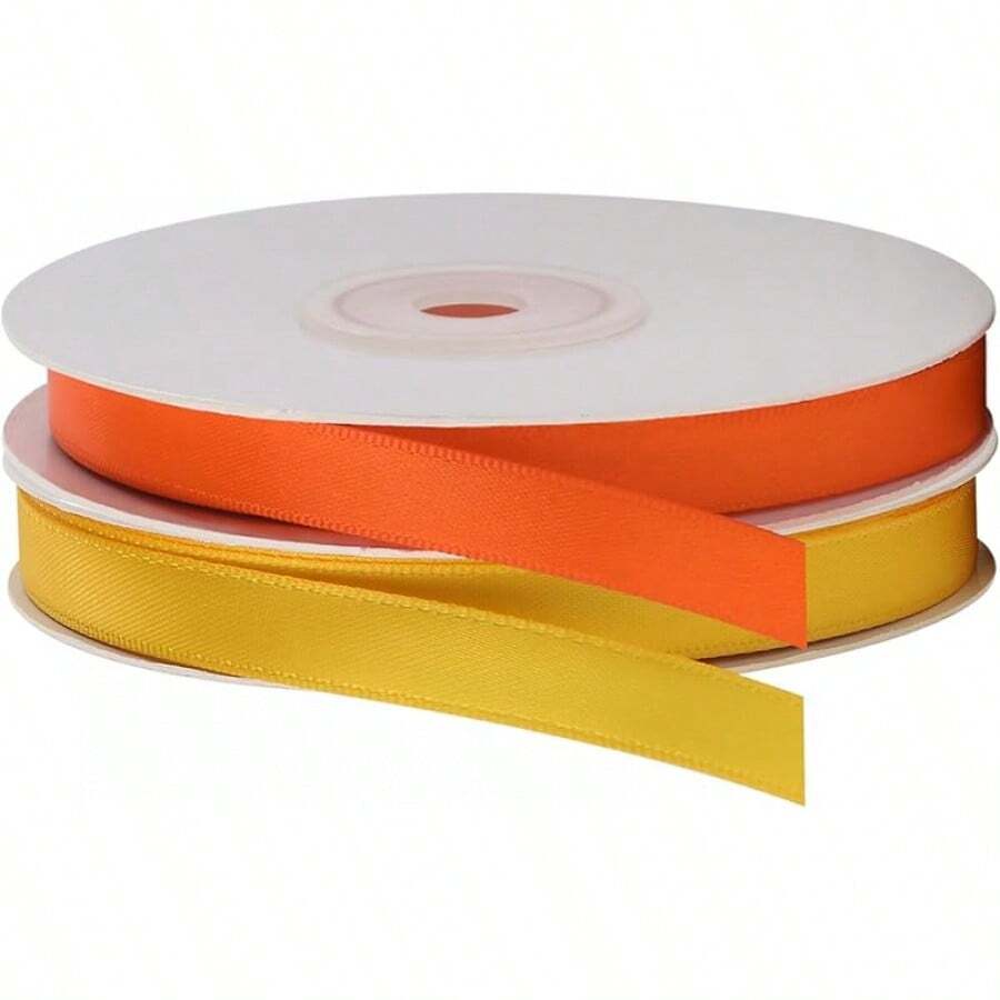 20 Colors Yard Satin Ribbon Rolls, 2/5 Wide 5 Yard/Roll, Ribbon Wrapping Crafts Hair Bows Wedding Party Decoration And More