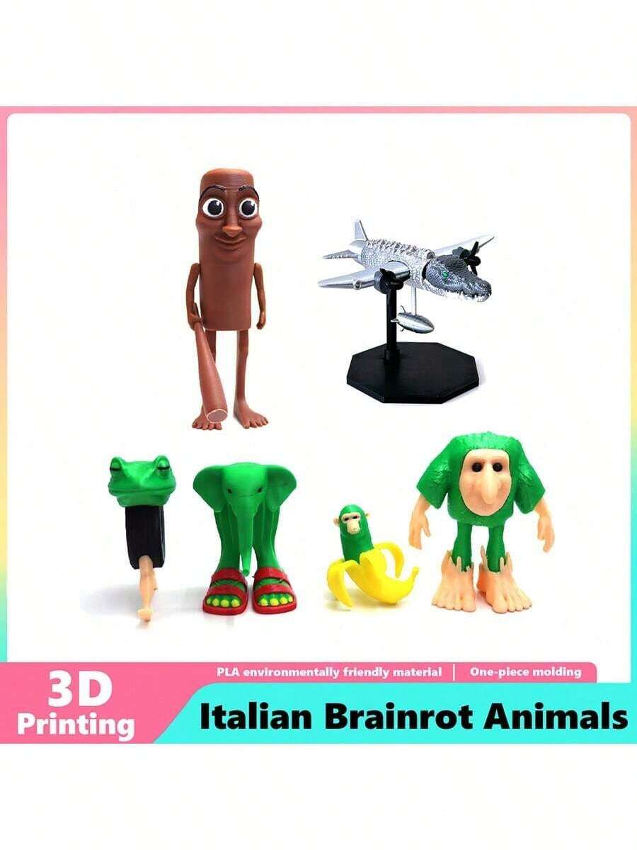 New Version Created Weird Characters From The Classic "Classic Of Mountains And Seas" Collection, Carved Wooden Stick Men In Shark Design, Creative Figurines