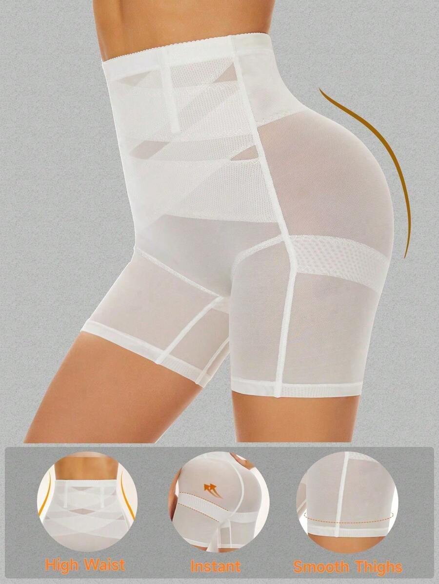 1 pieza Faja moldeadora para mujeres, reductora de abdomen, levanta glúteos, shorts de control corporal, faja de moldeado, pantalón reductor de muslos