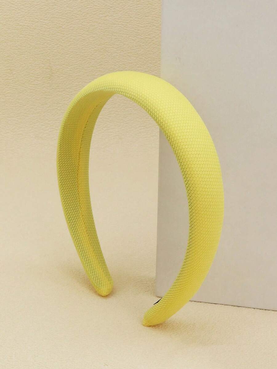 1 pièce Bandeau pour femmes avec coussin de mousse à couverture complète, rouge et jaune, accessoire cheveux simple et polyvalent, accessoires jaunes, serre-tête pour femmes, accessoires pour cheveux, diadème