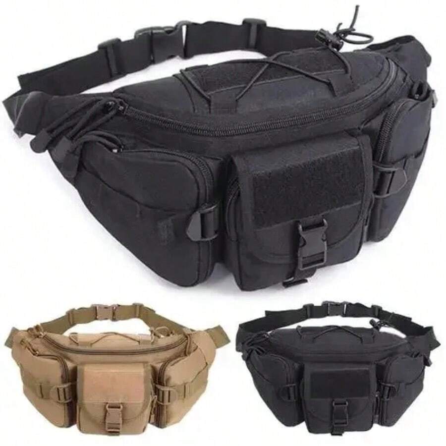 New Outdoor Waist Bag Men Waterproof Molle Camouflage Hunting Hiking Climbing Fishing Nylon Belt Pack Combat Chest Bags Gear