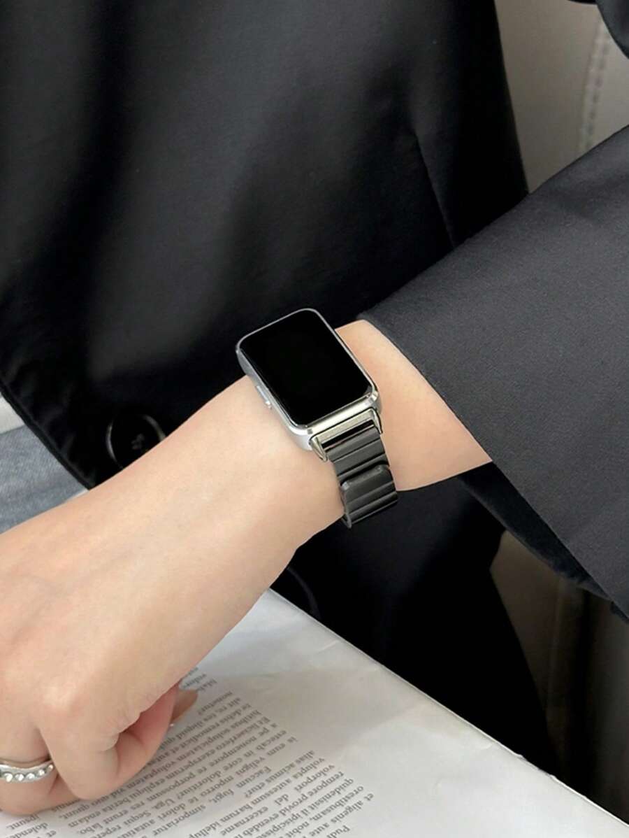 1pc Metal Magnetic Suction Replacement Band, Business Style, Compatible With Huawei Watch Band 10/9/8/7/NFC