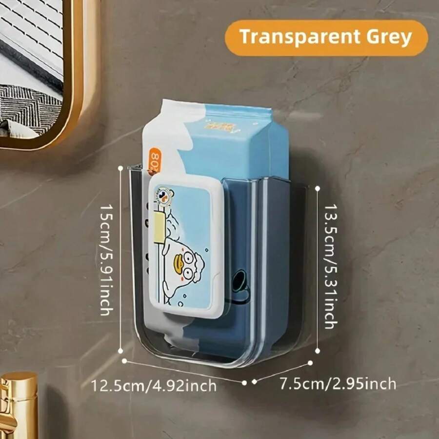 Punch-Free Toilet Paper Holder Box Waterproof Storage Toilet Paper Storage Rack Paper Towel Kitchen Bathroom Storage Box Back To School