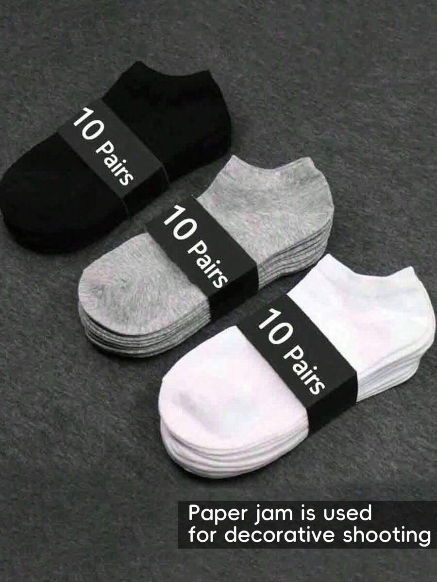 1/5/10/15/20 pares de calcetines esenciales para hombre de tobillo, calcetines de tobillo suaves y ligeros a juego para todo, calcetines para mujeres y hombres