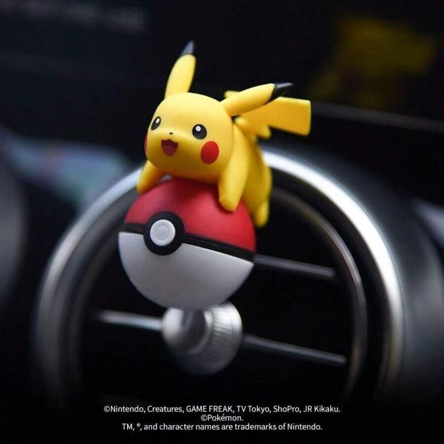 pokemon 1 Stück Pokémon Ball, Pikachu & Koda Ente Auto Aromatherapie Belüftung Aromatherapie Auto Zubehör, lassen Sie Ihr Auto die Luft frisch und duftend halten. Kann selbst verwendet oder an Freunde verschenkt werden.