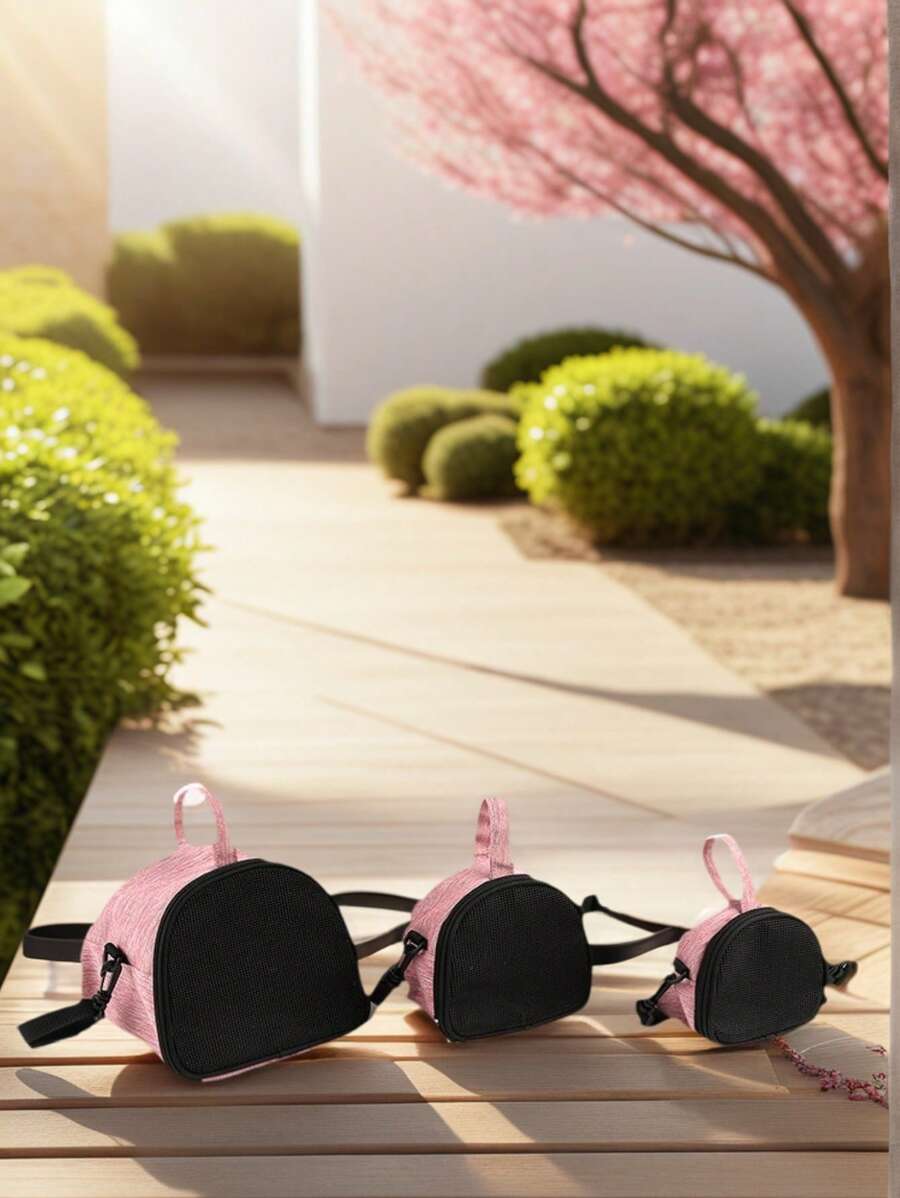 Bolsa transportadora opaca y transpirable para mascotas, ajustable para hombro/mano, adecuada para hámsteres, conejos, erizos para viajes al aire libre