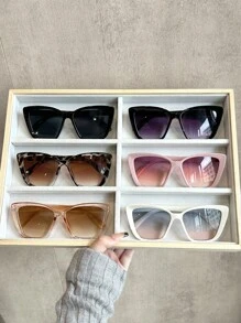 6 stücke schwarz lila doppel grau pulver tee blau