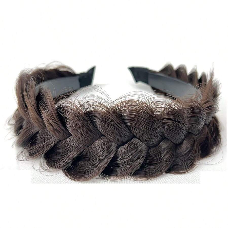 1pc Elegant Bohemian Style Woven Headband, Anti-Slip Teeth Design, Women Hair Accessory, Summer Hair Hoop Headbands Hairband