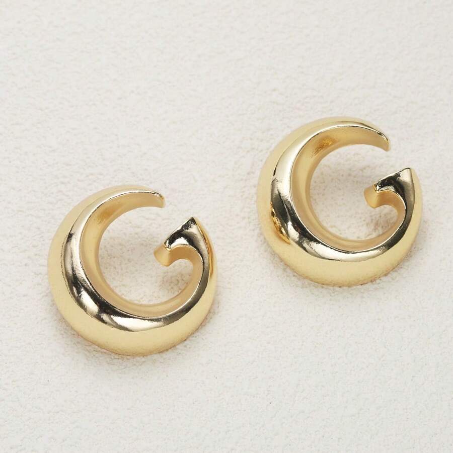 Nuevos pendientes de acero inoxidable con la letra grande G, regalos para la mejor amiga o hermana, apropiados para el uso diario
