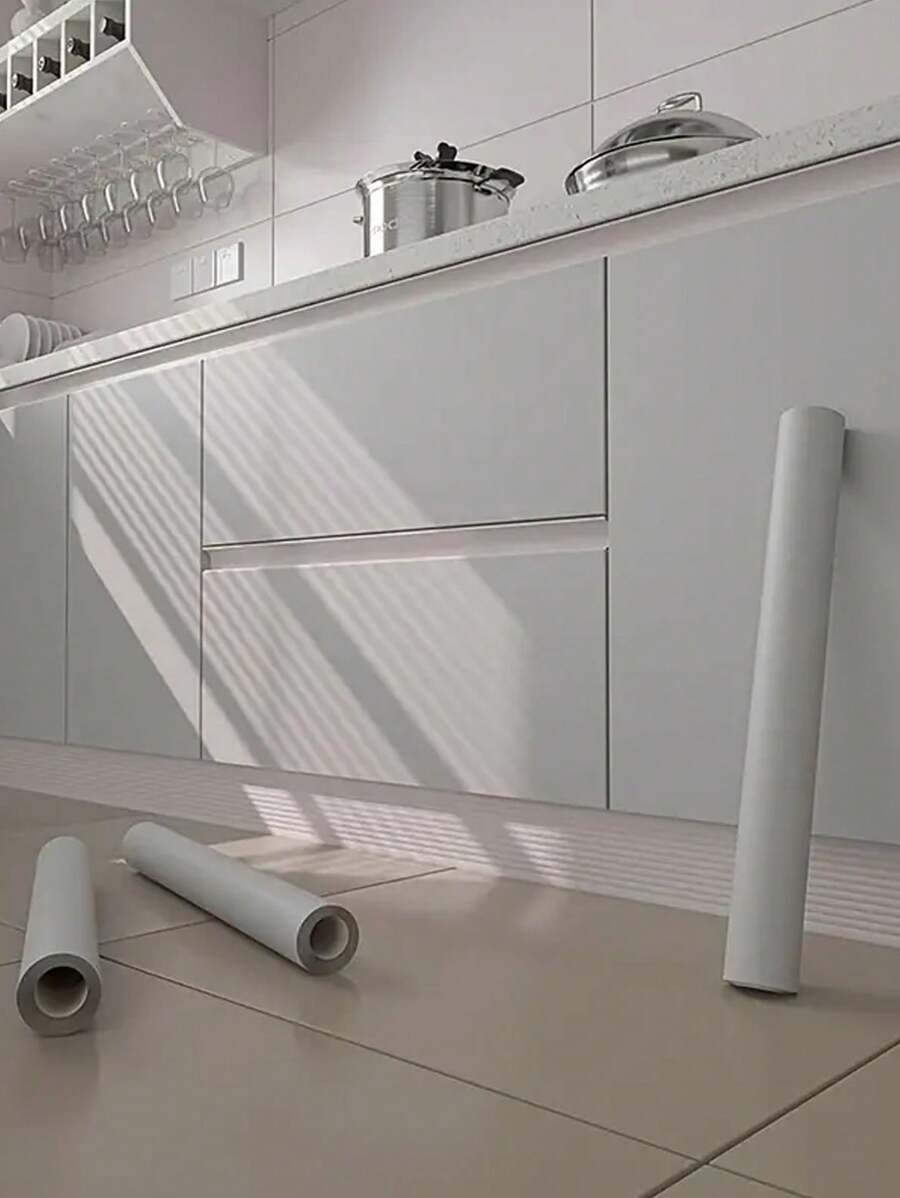 1 rotolo di carta da parati in PVC grigio opaco, impermeabile, rimovibile, per decorare e ristrutturare soggiorno, camera da letto, cucina e bagno