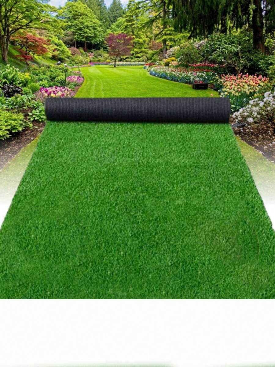 1 pièce Tapis en gazon artificiel, pelouse en plastique, parcours de golf, clôture extérieure, tapis en fausse herbe, accessoires de plage, chaise de plage, piscine gonflable