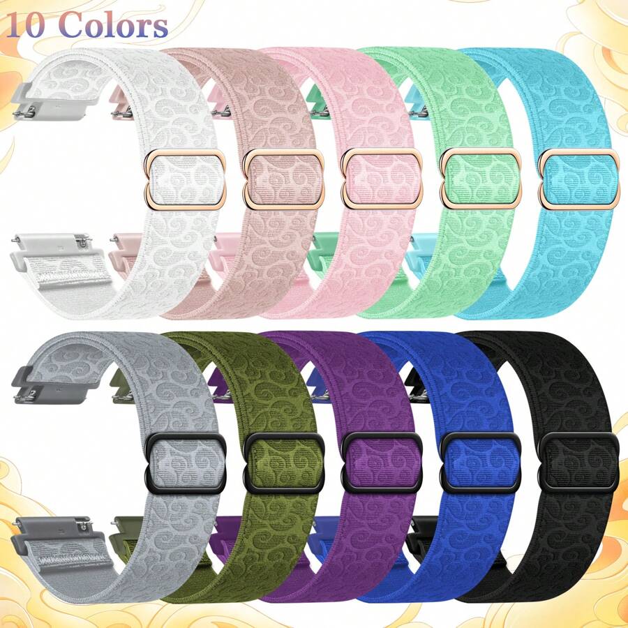 Cinturini per orologio compatibili da 20 mm e 22 mm, con sistema di rilascio rapido, bracciali regolabili e elastici in nylon intrecciato, cinturini di ricambio elastici, sportivi e in tessuto per uomo e donna