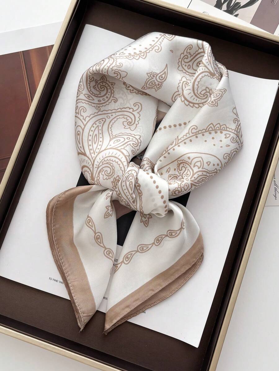 1buc 70*70cm eșarfă pătrată femei satin bandana imprimare geantă eșarfe bandă pentru cap moda damă șal de păr wrap femeie batic hijab