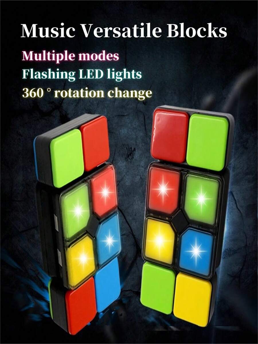 Cubo de Rubik infinito Flip Stereo 3D transformable, juguete educativo electrónico interactivo de puzle musical, gran regalo para Regreso a clases, Graduación, Temporada de Fiestas, para niños/niños/niñas