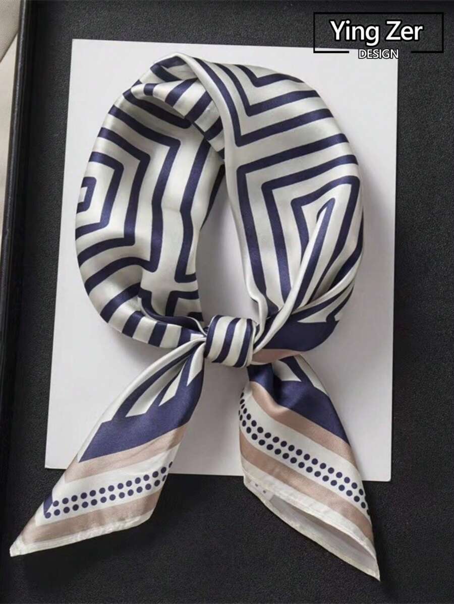 Hauts décontractés en polyester rayé, polyvalents, coupe ample, style mode pour le printemps, l'été et l'automne