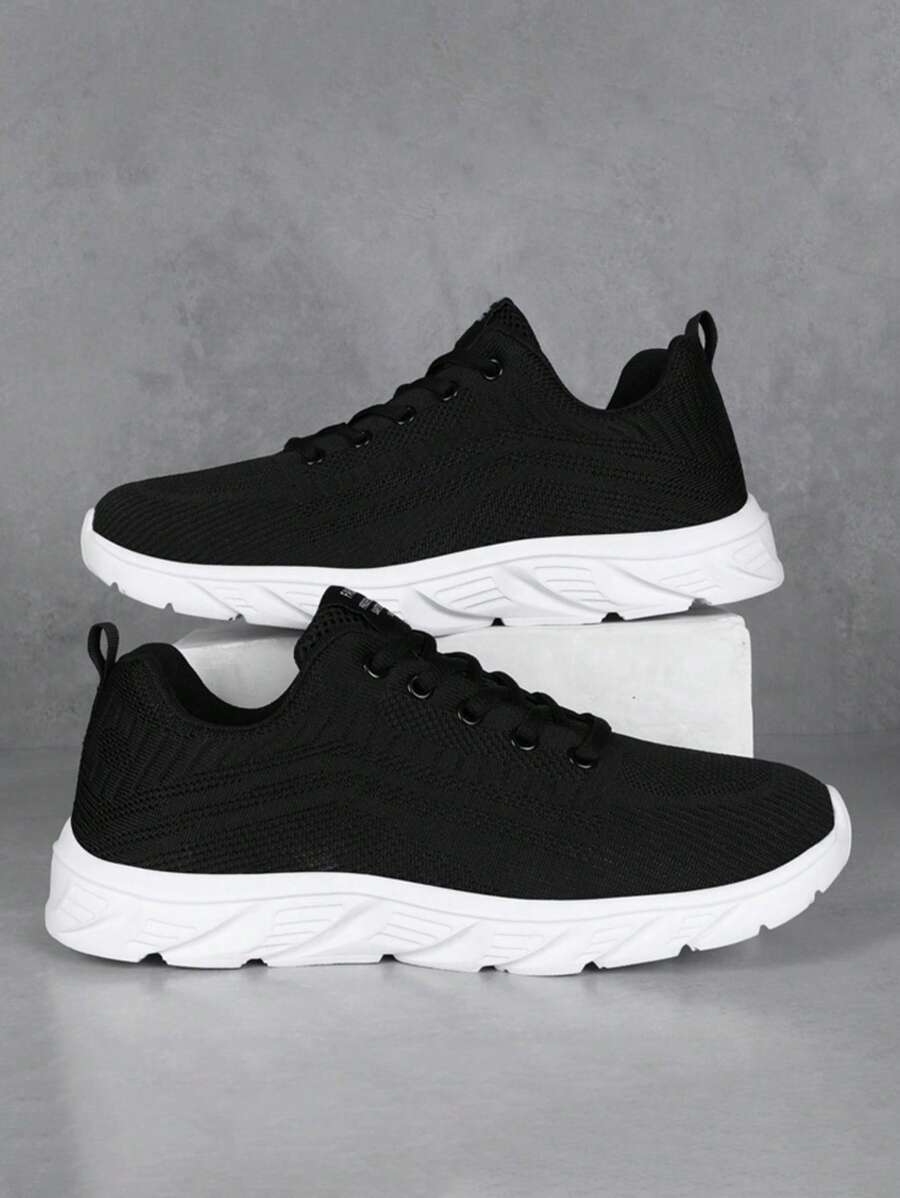Men's Running Sneakers, Thick Sole, Ultra-Light, Comfortable Soft Bottom Shock Absorbing Casual Shoes, Plus Size Work Shoes, Mesh Fabric ,Gym