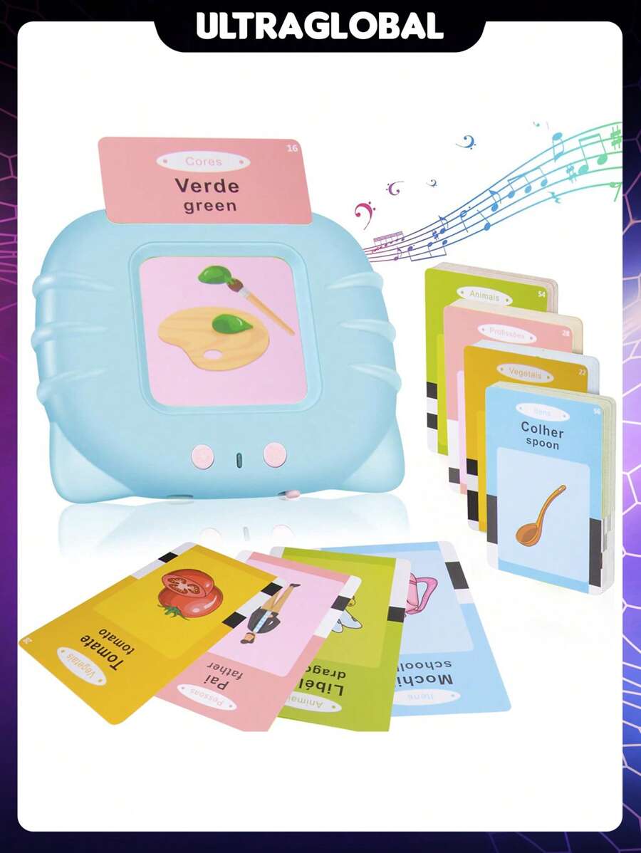 Cardkids Educaçao Infantil Aprender Inglês Português 224 Palavras Brinquedo Card Educativo Cartão