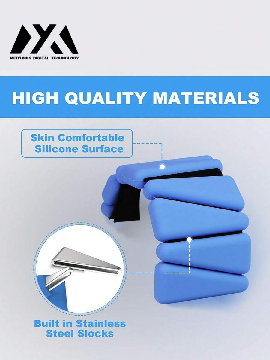 MEIYIXING MEIYIXING Wrist Weights Set Of 2, Adjustable SiliconeWorkout Weights For Women And Men,Wearable Ankle/Wrist Weights Suitable ForYoga, Dance, Pilates, Pool Exercises AndJogging, 2lb