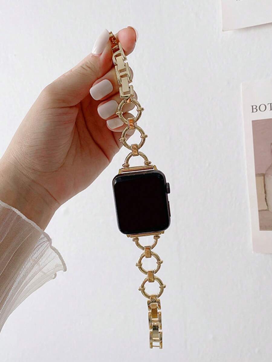 1 Peça Pulseira de Aço Inoxidável para Relógio Feminino, Compatível com Pulseira de 38mm 40mm 41mm 42mm 44mm 45mm 46mm 49mm, Pulseira de Substituição para SE Série 1-10, Pulseira Unissex
