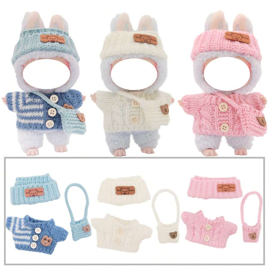 1pc Clothing Outfit (Without Doll) Suitable For 17cm Doll Clothes/Dress Accessories,Labubu Clothes Doll,Doll,Doll Clothes