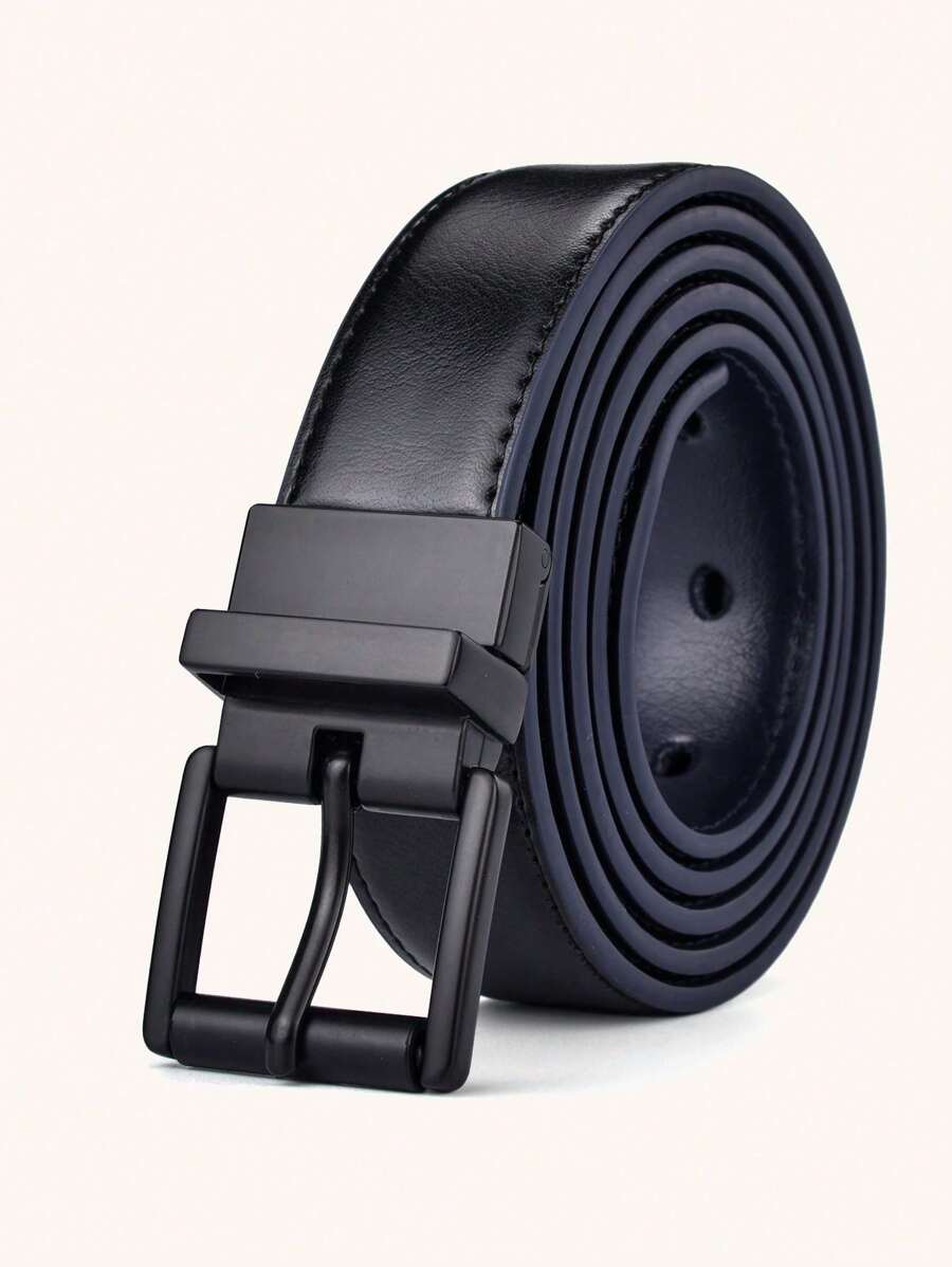1 Stück Herren drehbare 2.8cm breite Mode Ledergürtel