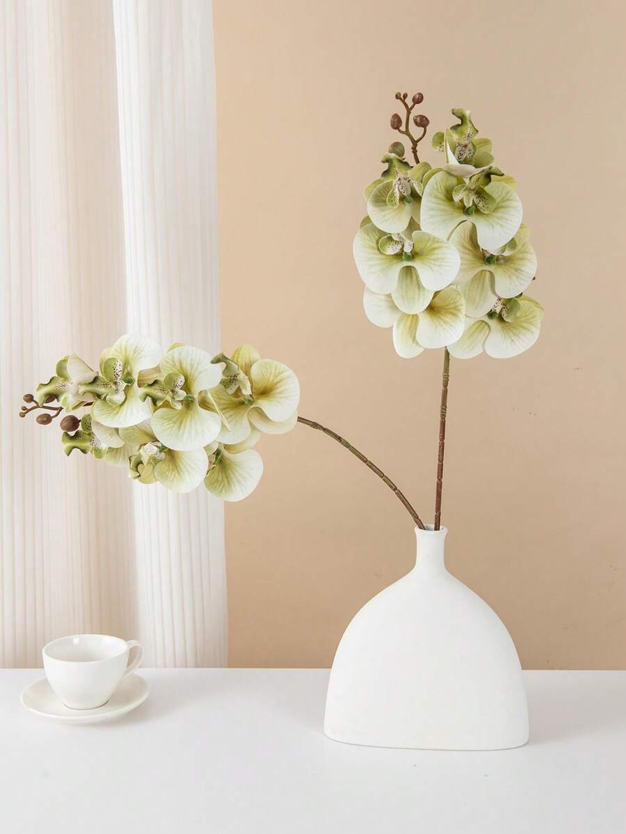 1/3/6pcs 60cm Faux Phalaenopsis Orchid Stems, Flexible And Lifelike, Home Decor Centerpiece Artificial Orchid Flower
