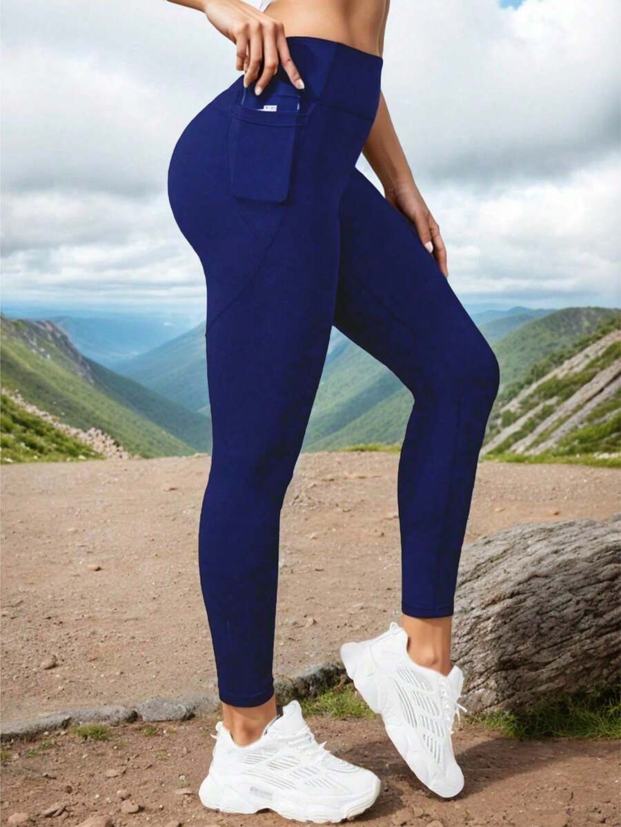 Women's High-Waisted Yoga Leggings – Stretchy Long Workout Tights, Tummy Control Compression Pants For Gym, Fitness, And Casual Wear