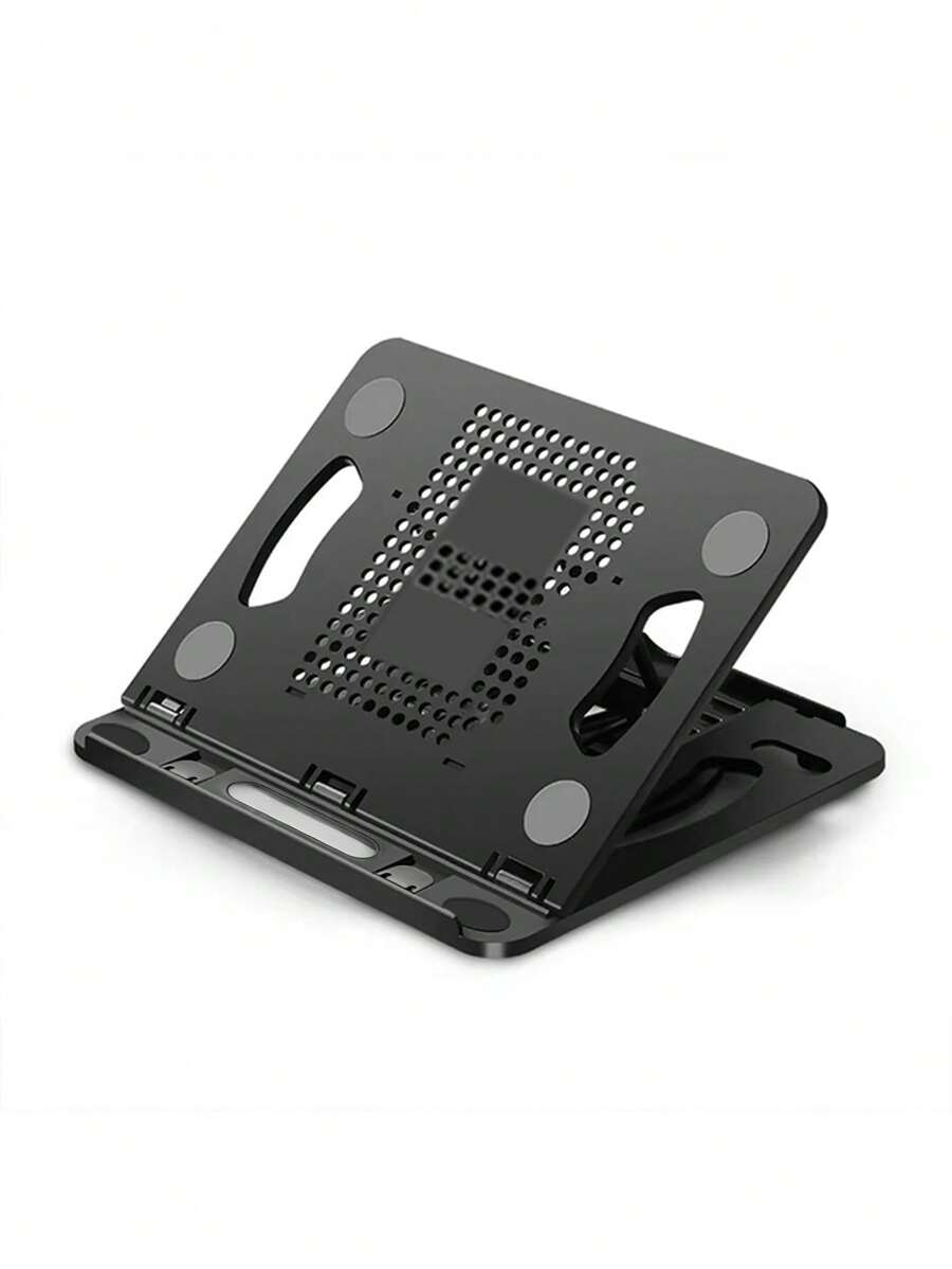 Support pour ordinateur portable, support portable pliable, support pour ordinateur portable de jeu, châssis rotatif à 360°, tapis antidérapant en ABS et silicone, peut être placé dans un sac à dos ou un tiroir, facile à transporter, peut basculer entre les modes d'écran horizontal et vertical, bonne dissipation de la chaleur, compatible avec tous les ordinateurs portables, tablettes et téléphones portables de 10 à 17 pouces