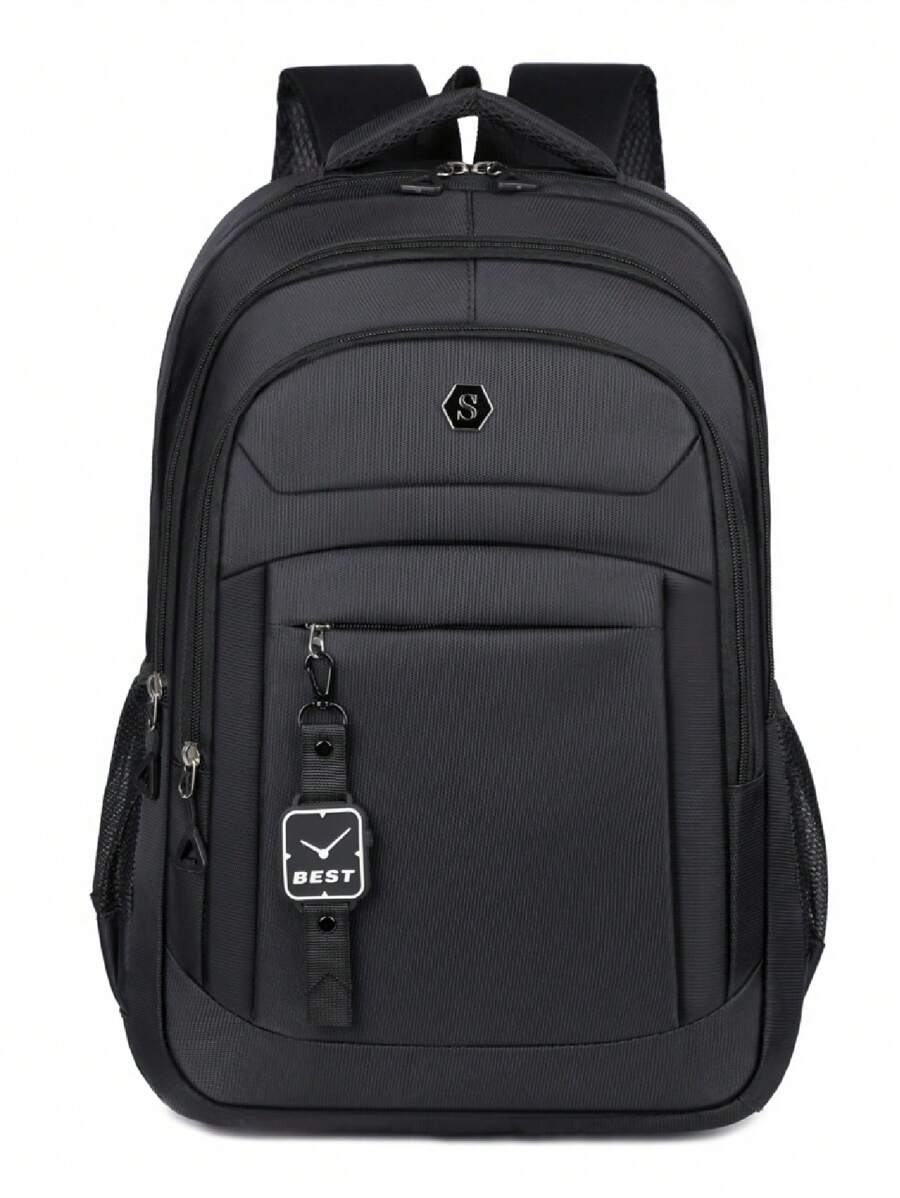 Men's Large Capacity Travel Backpack, Business Laptop Backpack, Lightweight & Water-Resistant, Suitable For Students And Commute