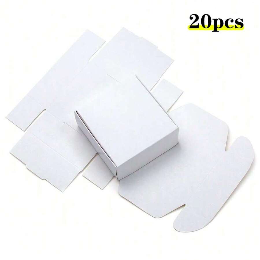20 Stück quadratische & rechteckige Kartongeschenkboxen, Mini-Verpackungsboxen, Handwerk Seife Kerze Geschenkboxen für Feiertage Geburtstags Party Schulmaterial, Schulanfang