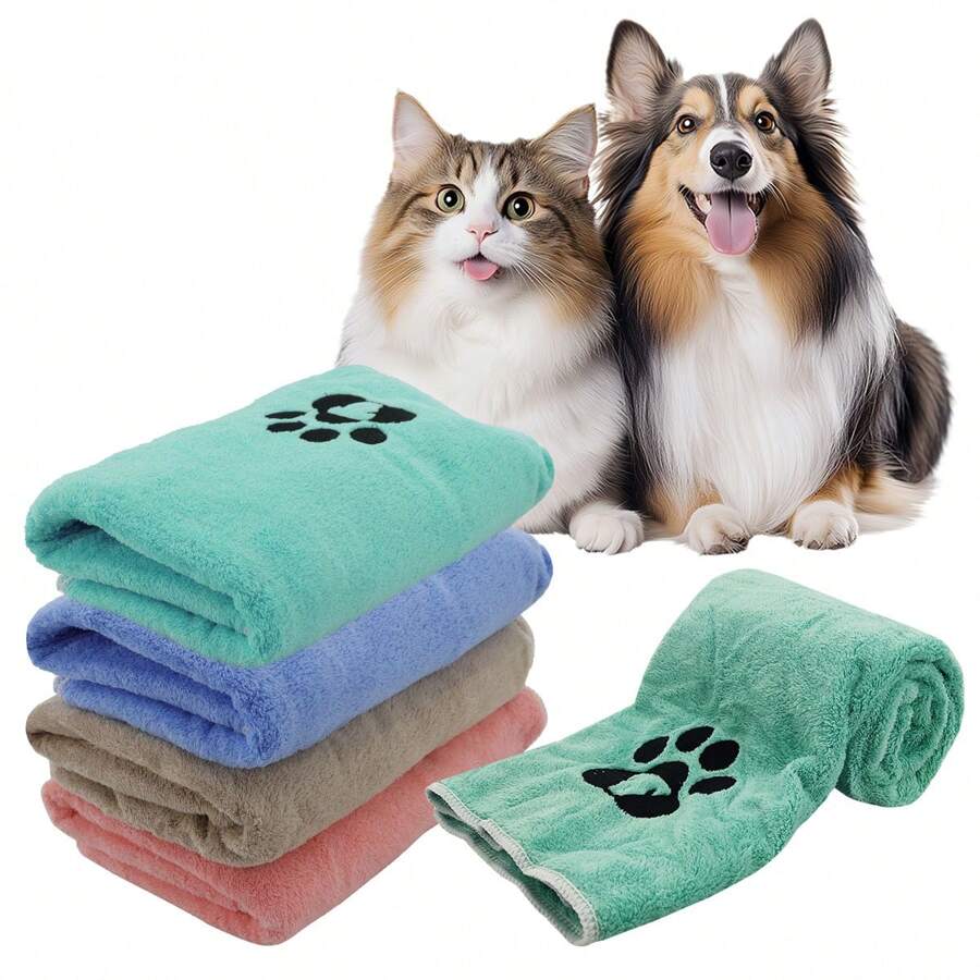1 confezione di asciugamani ultra-fini in fibra per cani, 50x95cm, super assorbenti e morbidi, asciugamano per toelettatura di animali domestici, adatto per cani grandi, medi o piccoli come prodotti perfetti per doccia e bagno per cani