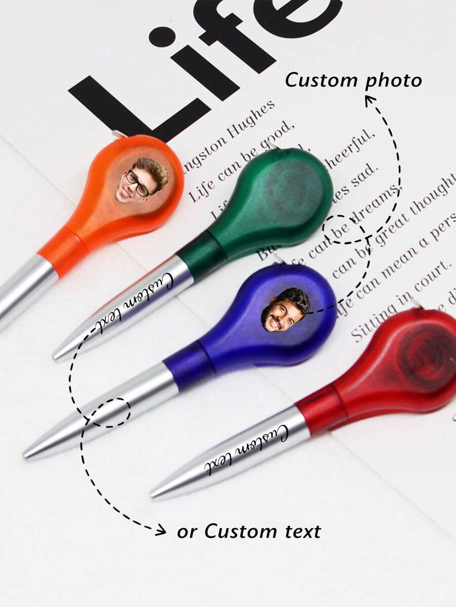 1PC/4PCS Customized Ballpoint Pens, Customized Tape Measure Pens With Tape Measures, Support Customization Of Personalized Text Or Pictures, Support Measurement Of Dimensions, Creative Stationery With Rulers, Tools And Supplies, Pens, Portable Mini Retractable Tape Measures, Customized Ballpoint Pens, Large-Headed Ballpoint Pens, Customized Text Ballpoint Pens, Daily Small Gifts, Back-To-School Season, Students, Family And Friends School Supplies,Back To School