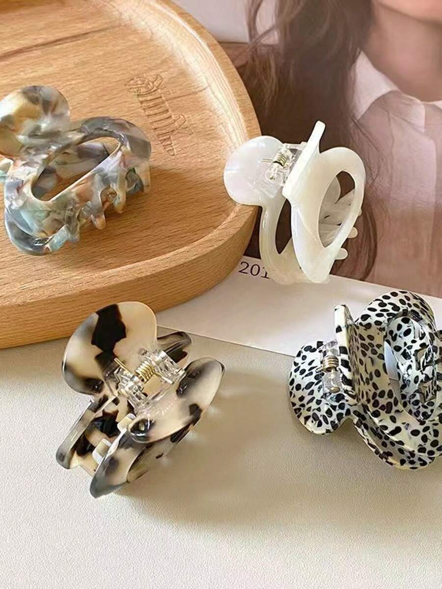 4pcs Women Summer Small Jaw Clip Elegant Hair Claw, High-End Hairpin Hair Accessories Hair Clips Hair Clamps Hair Clutch Fashion Claw Clips